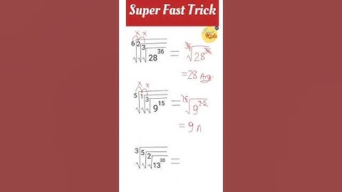 Squareroot Super Fast Trick #shorts #shortsfeed #ytshorts