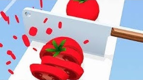 Perfect Knife Slice: Chop Chop#reels #gaming #kids