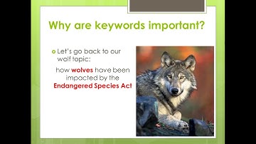Keyword Searching 1: The Basics
