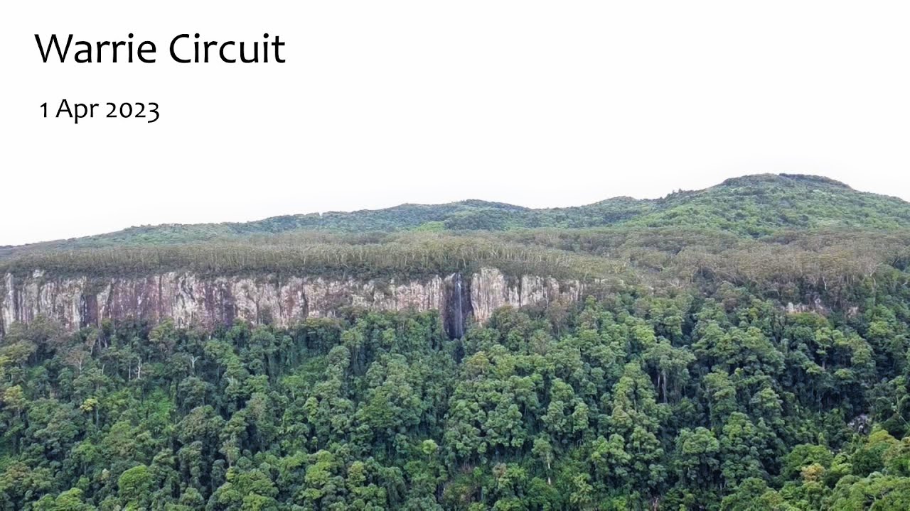 Warrie Circuit Hike 1 Apr 2023 (with drone footage at start and end)
