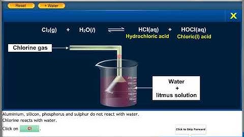 PERIOD 3 -REACTION WITH WATER