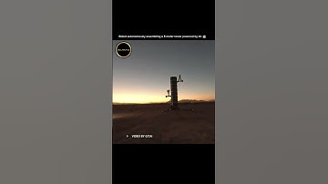 Robot autonomously assembling a 5 meter tower powered by AI. 🤖#BillTechAI