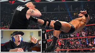 DREW MCINTYRE CLAYMORE KICKS BROCK LESNAR THREE TIMES! (WWE RAW REACTION)