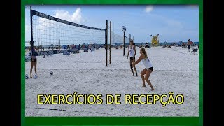 VOLEIBOL EXERCÍCIOS DE RECEPÇÃO CURTA COM ATAQUE