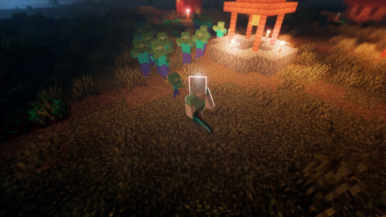 minecraft hardcore mas os monstros atacam a vila o tempo todo