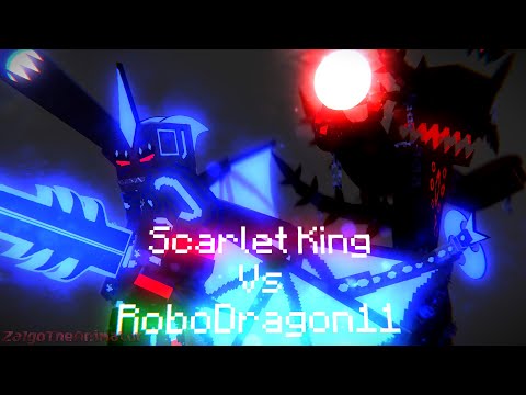 Scarlet king vs RoboDragon11 | Minecraft Animation (Birthday Special I Guess)