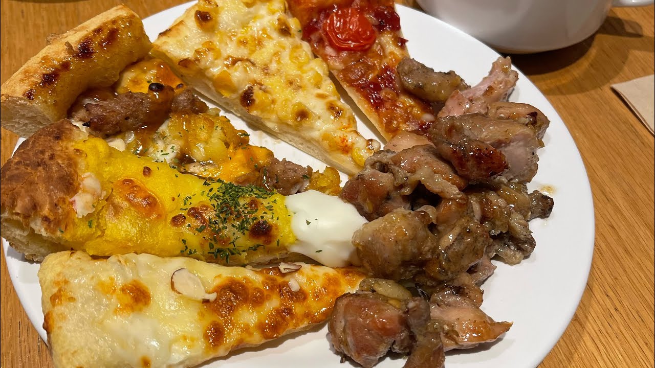 Pizza mall 피자 무한리필 Best pizza buffet in Korea (pizza, taco, waffles