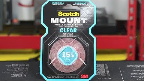 Scotch Mount Clear Double Sided Mounting Tape 410H MED Review