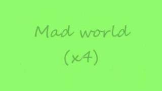 Video thumbnail of "Tears for fears - Mad world Lyrics"