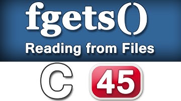 fgets Function C Programming Language Video Tutorial