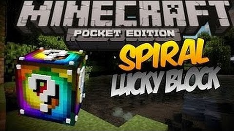 SPECTACULAR LUCKY BLOCKS IN MCPE!!! - 0.13.0 Spiral Lucky Block Mod - Minecraft PE (Pocket Edition)