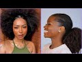✨Natural Hairstyles with Braiding Hair/ Added Hair/Clip ins✨| NATURAL HAIRSTYLES COMPILATION
