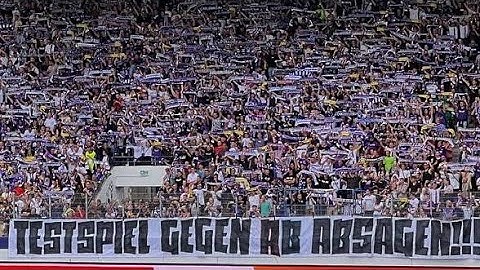 AUE Fans im Erzgebirgsstadion | Testspiel FC Erzgebirge Aue gegen Borussia Dortmund 1:1 "17.07.2024"