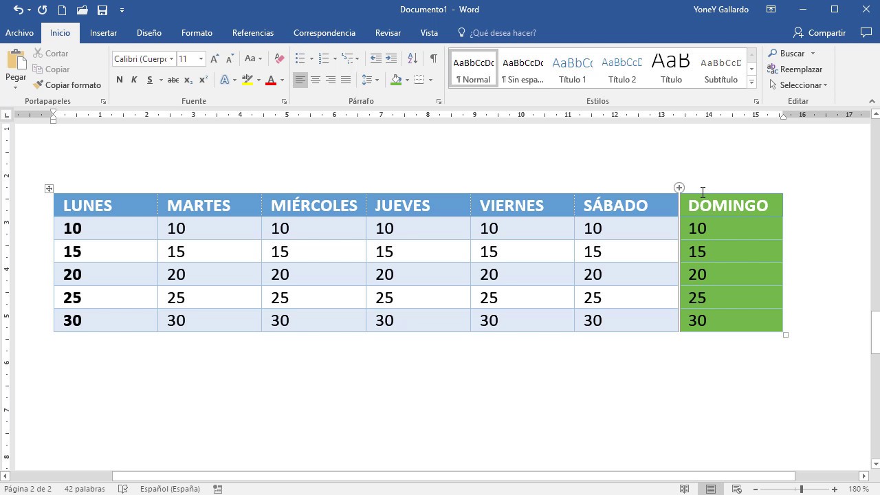 Poner Cuadros En Word CÓMO CREAR TABLAS EN WORD - YouTube