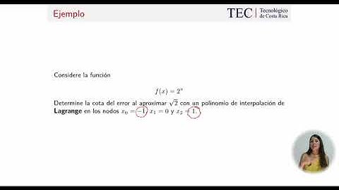 IF02: Cota del error en la interpolación de Lagrange