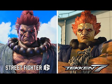 AKUMA Raging Demon Tekken 7 Vs Street Fighter 6 Comparison