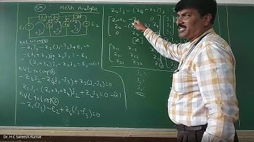 VTU: 18EC32 Network Theory-11, Mesh analysis problems