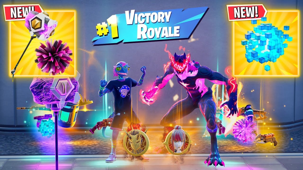 ZIGGY + STORMBEAST'S POM POMS ALL EXOTIC AND MYTHIC GUNS IN FORTNITE (NEW! Chapter 6 Season 3 SUPER)