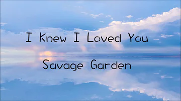 Savage Garden - I Knew I Loved You Instrumental 伴奏 (動態歌詞）