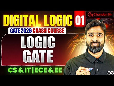 Digital Logic | Digital Logic By Chandan Sir | Digital Logic For GATE | GATE CSE, EE, ECE | GATE Exam | Digital Logic GATE | GATE Exam | GATE | DL