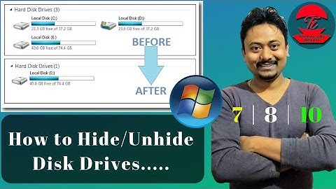 How to Hide and Show Hard Disk Partition in Windows 7 | 8 | 10