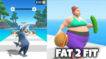 New Shark Skin | Fat 2 Fit All Levels Android Gameplay Walkthrough HD Level 6-10