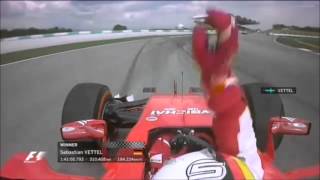 Sebastian vettel f1 gp malaysia final lap