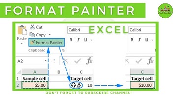 How To Use Format Painter In Excel 2016/2013/2010/2007 In English | Tech Tutorials 2020