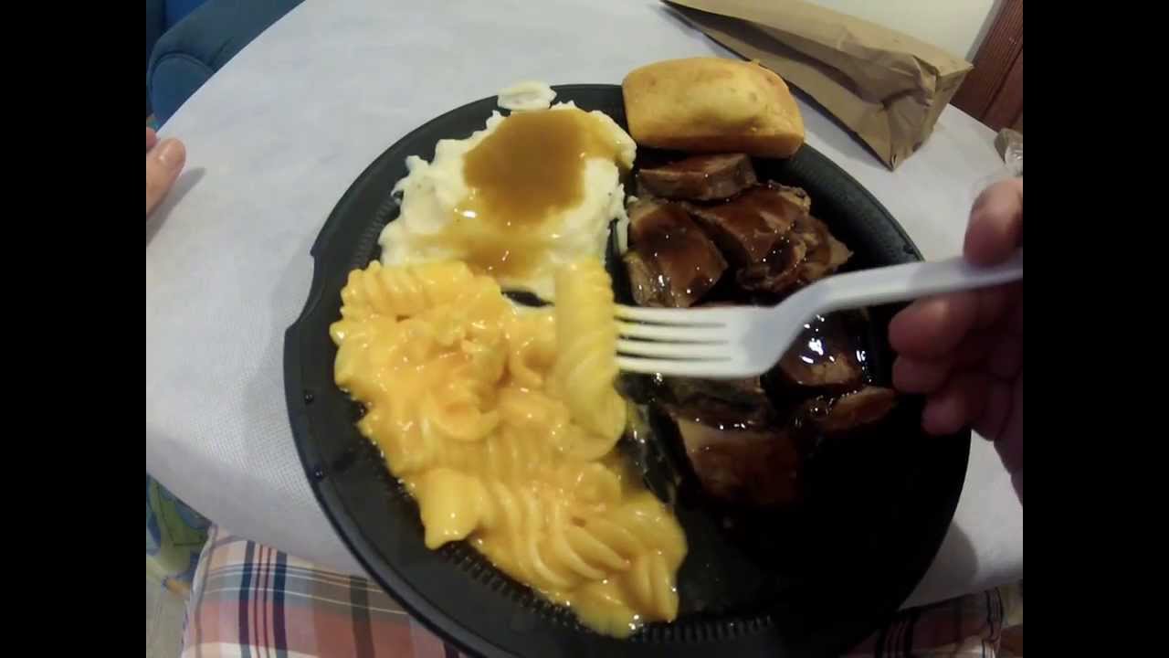 FoodReview Boston Market's Beef Brisket with Mashed Potatoes Macaroni and Cheese YouTube