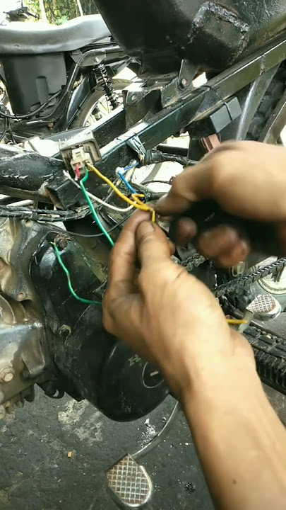 Cara rakit kabel lampu motor grand Supra