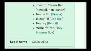 nah bro, BFDI wiki tennis ball going wild 💀 #viral #bfdi