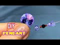 How to make a pendant  easy necklace tutorial