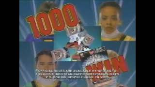 1997-04 Fox Kids Turbo Power Rangers Team Racer Sweepstakes Promo