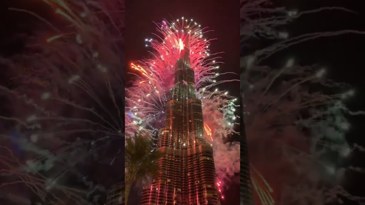 Dubai's Burj Khalifa New Year Fireworks 2026
