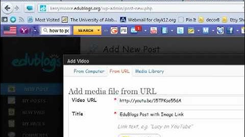 EduBlogs Post With Video