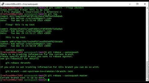 Git rebase w/autosquash tutorial
