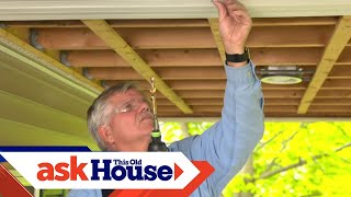 How to Hang a Porch Swing through Vinyl | Ask This Old House