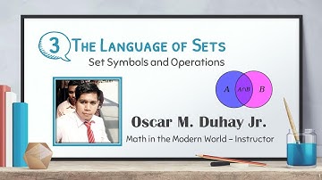 The Language of Sets | Lesson 3 | Mathematics in the Modern World