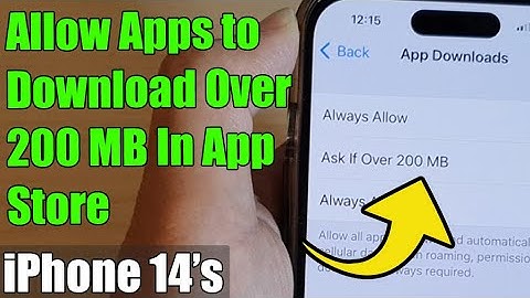 iPhone 14/14 Pro Max: How to Allow Apps to Download Over 200 MB In App Store