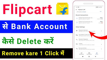 how to delete bank account from flipcart 2024 | how to delete bank account from flipcart 2024