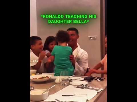 Ronaldo And Neymar Teaching Their Daughters 😅❤️
