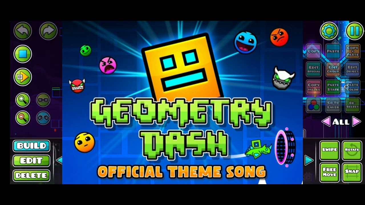 Geometry Dash - Official Theme Song + Dash Full Song - YouTube