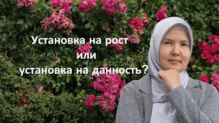 Установка на рост или установка на данность?