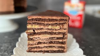 картинка: Простой, но очень вкусный ШОКОЛАДНЫЙ ТОРТ 🔥Шоколадная девочка