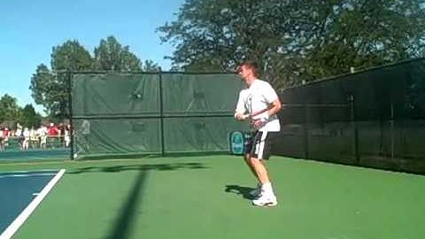 Robin Soderling practicing Western & Southern Masters Open