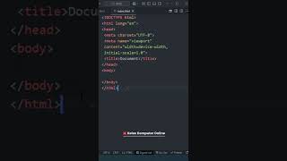 Cara Nulis Struktur HTML Cuma Pakai 1 Tombol