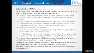 018 Picking and Packing-SAP Post Goods Issue