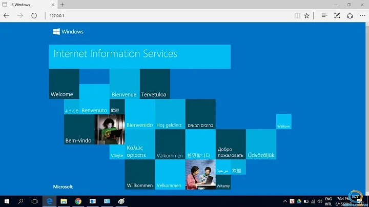 Create and Run a Site on Localhost IIS Windows Server 2016