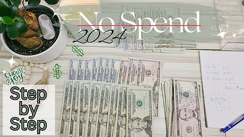 NO SPEND PLAN: How to do a NO SPEND Challenge #nospendchallenge #nospend2024 #planwithme