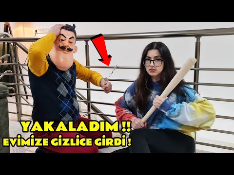 GERÇEK HAYATTA HELLO NEİGHBOR EVİMİZE GİREN HIRSIZI YAKALADIK ! CEZASINI VERDİK ! EYLÜL LAL